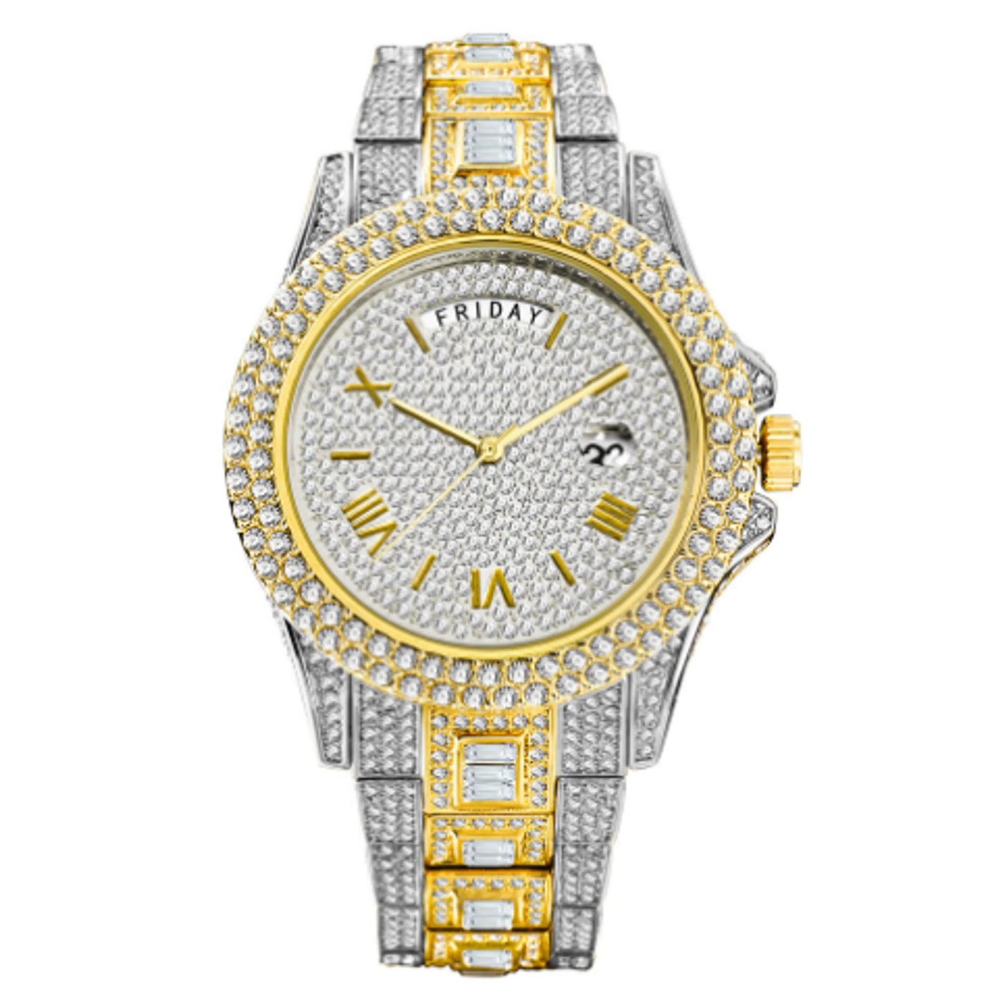 Masculino Diamond Quartz Watch