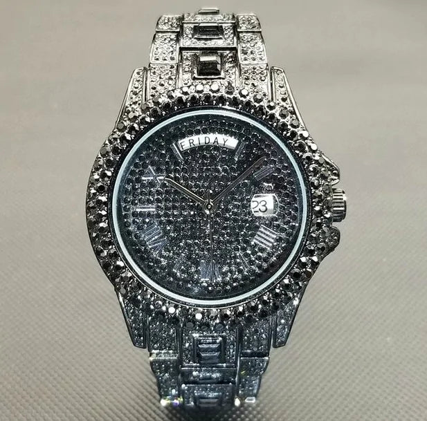 Gentlemen's Elite Crystal Timepiece