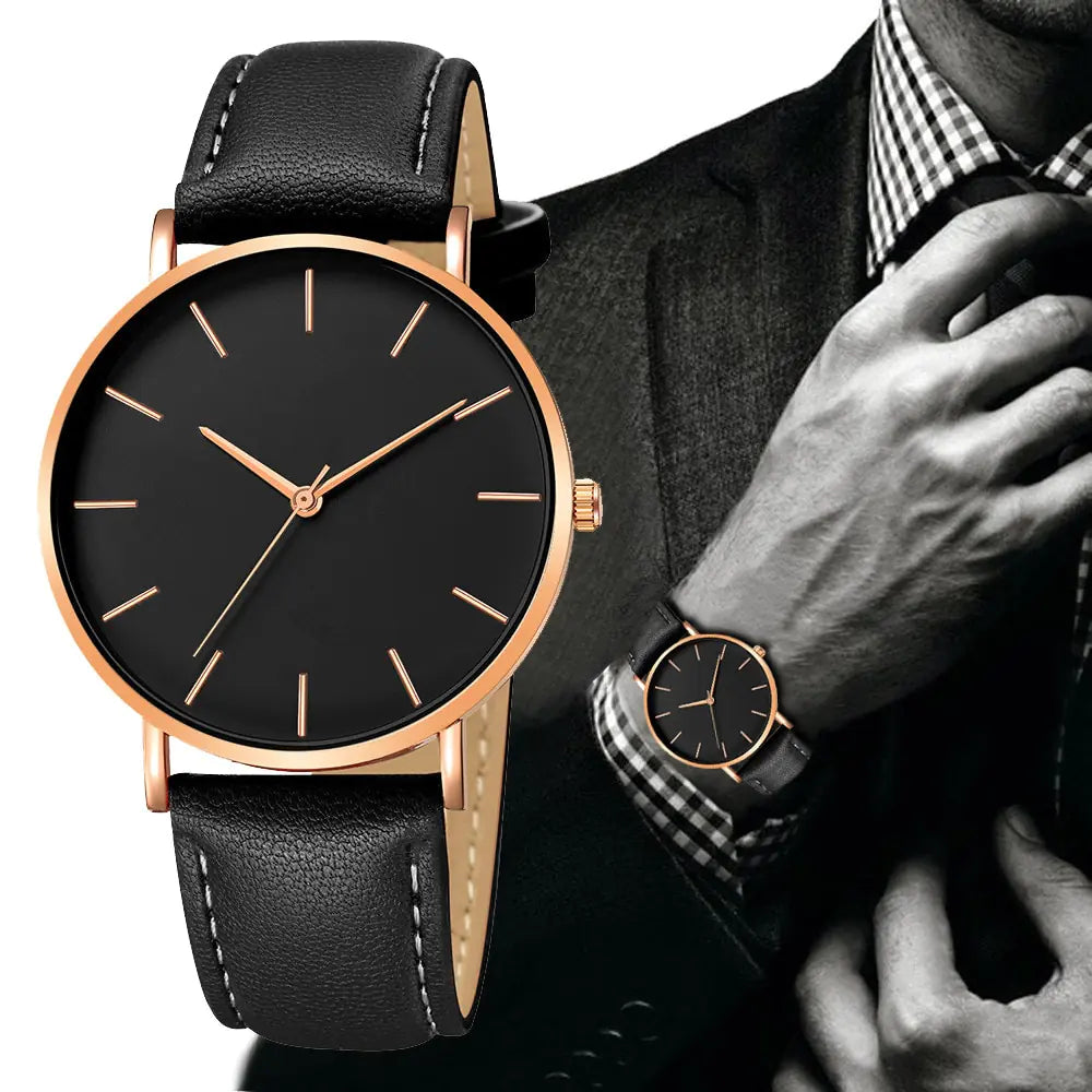 Simple Leather Men's Luxury Watch