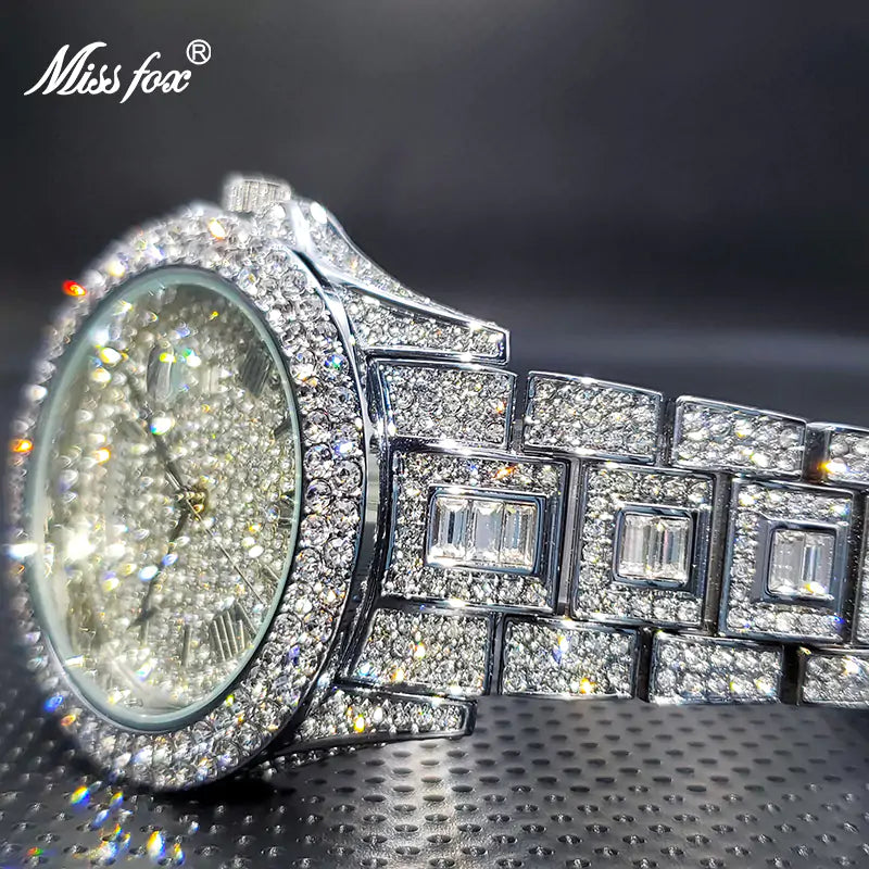 Masculino Diamond Quartz Watch