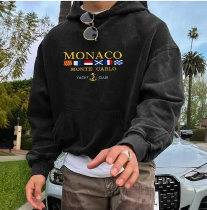 Relaxed Fit Men's Hoodie Monaco