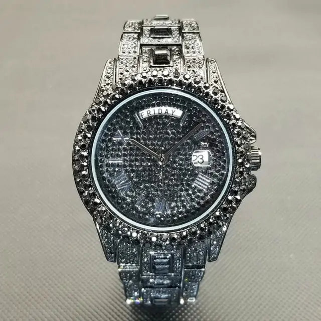 Gentlemen's Elite Crystal Timepiece