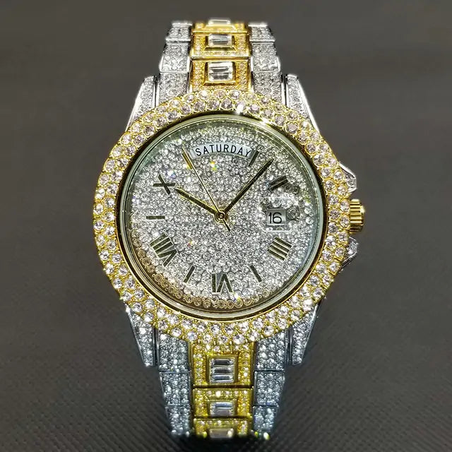 Gentlemen's Elite Crystal Timepiece