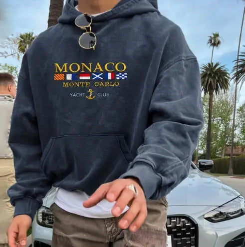 Relaxed Fit Men's Hoodie Monaco