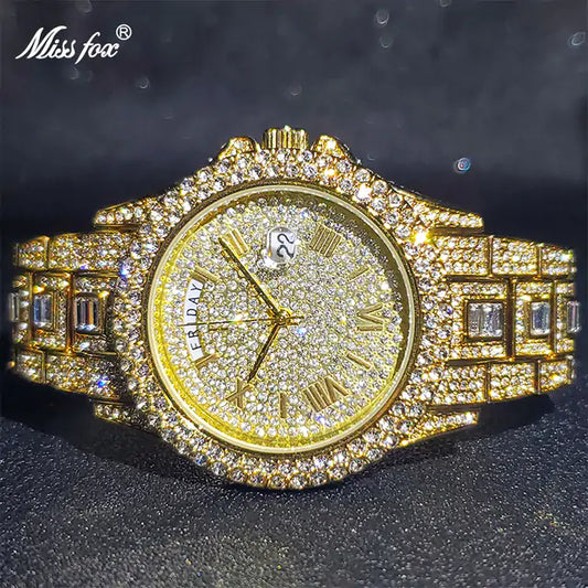 Masculino Diamond Quartz Watch