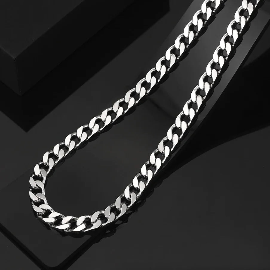 Stainless Steel Gold Silver Cuban Curb Chain