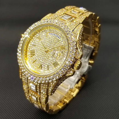 Gentlemen's Elite Crystal Timepiece