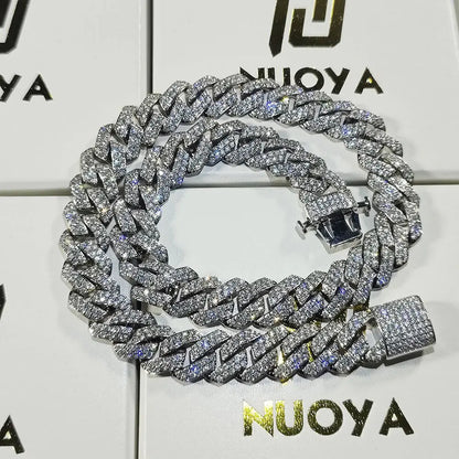 Gold Plated Iced Out Cuban Chain Necklace