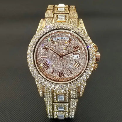 Gentlemen's Elite Crystal Timepiece