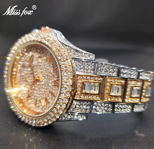 Masculino Diamond Quartz Watch