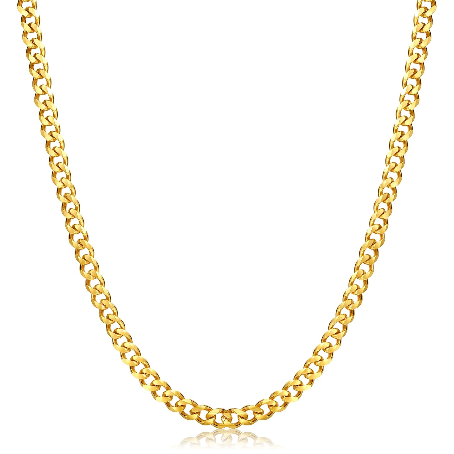 Stainless Steel Gold Plated Box Chain