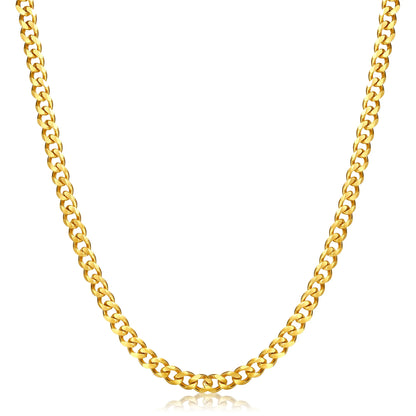 Stainless Steel Gold Plated Box Chain