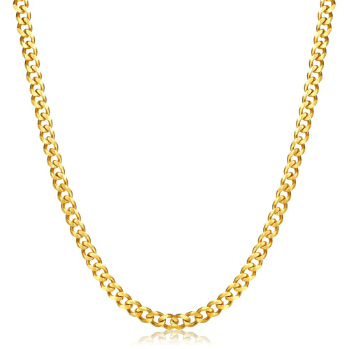 Stainless Steel Gold Plated Box Chain