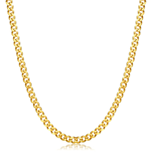 Stainless Steel Gold Plated Box Chain