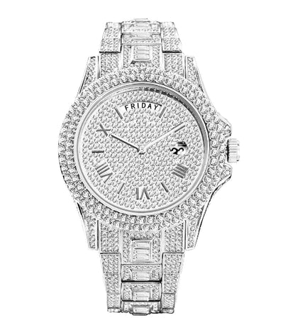 Gentlemen's Elite Crystal Timepiece